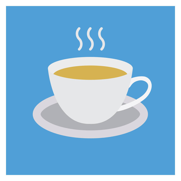 Business Management Flat icon for coffee & cup  - Vector, Image