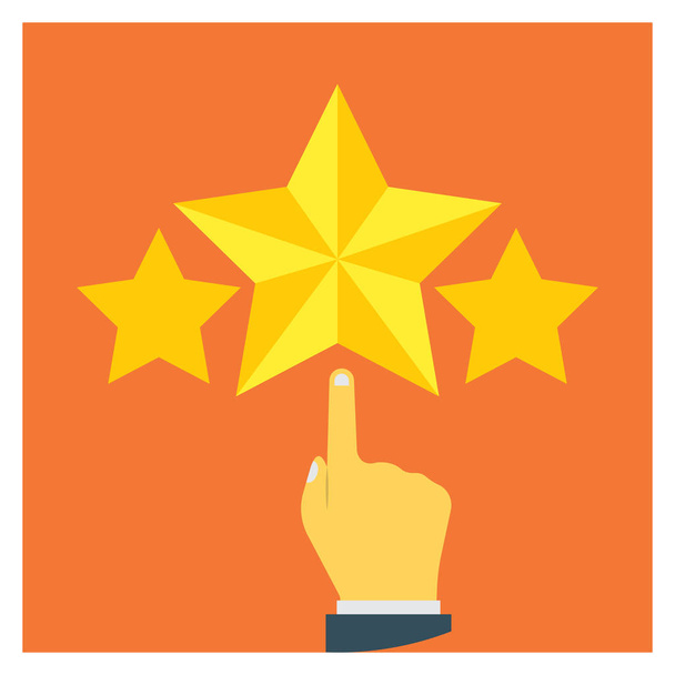 Business Management Flat icon for rank  & rating  - Vector, Image