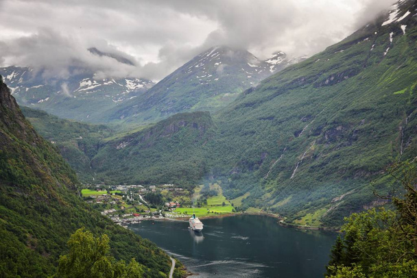 Norway - Geiranger Fjord - Foto, afbeelding