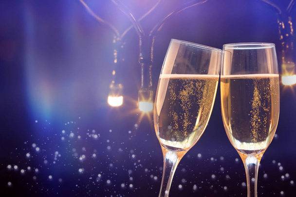 New Year with champagne. - Photo, image