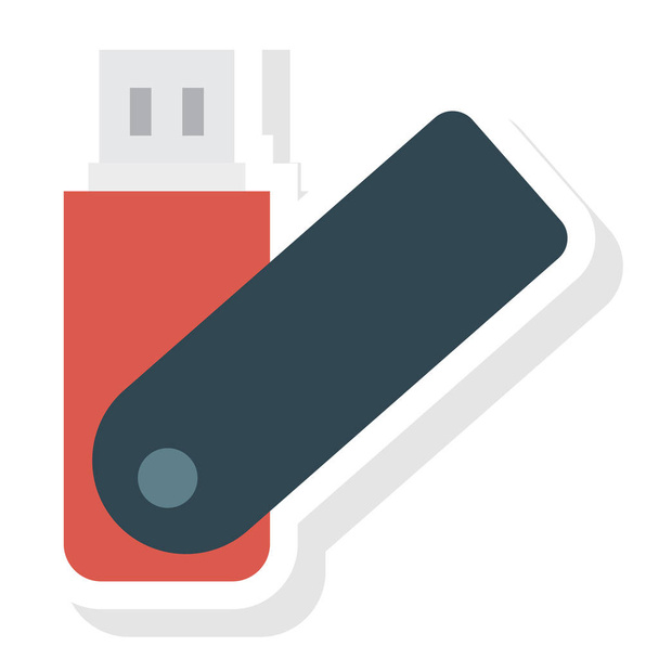 Business Management Flat icons for  flash &  drive - Vektör, Görsel