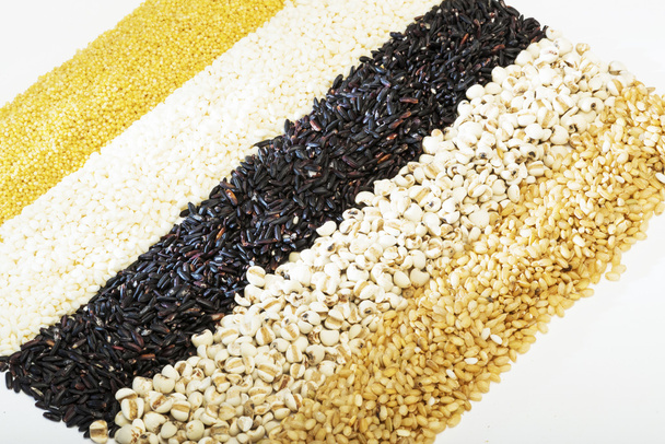 colorful striped rows of rices - Zdjęcie, obraz