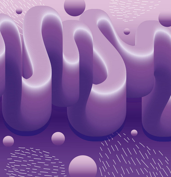紫色の液体形状ベクトル設計 - ベクター画像