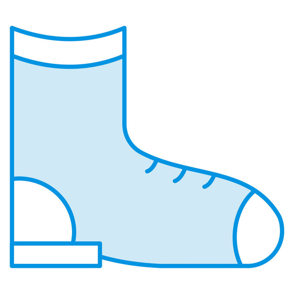 Ocean and Sea Line Detailed icon. shoe - Vector, imagen
