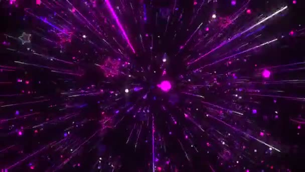 Αστέρια και streak line Χορεύοντας Backgrounds - Πλάνα, βίντεο