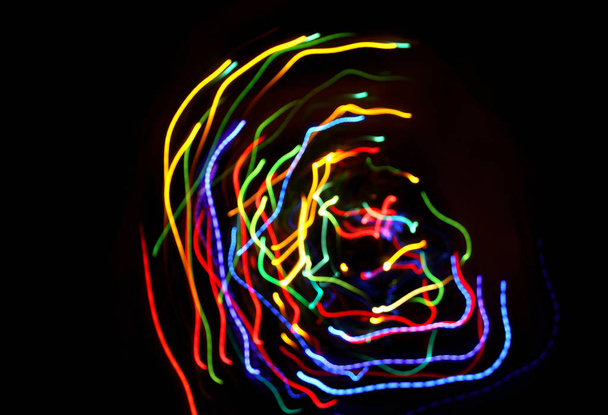 Fundo movimento colorido abstrato com luzes embaçadas
  - Foto, Imagem