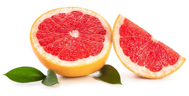 Verse grapefruit op witte achtergrond - Foto, afbeelding