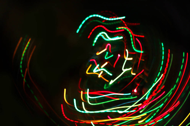 Abstrato colorido movimento luzes fundo
 - Foto, Imagem