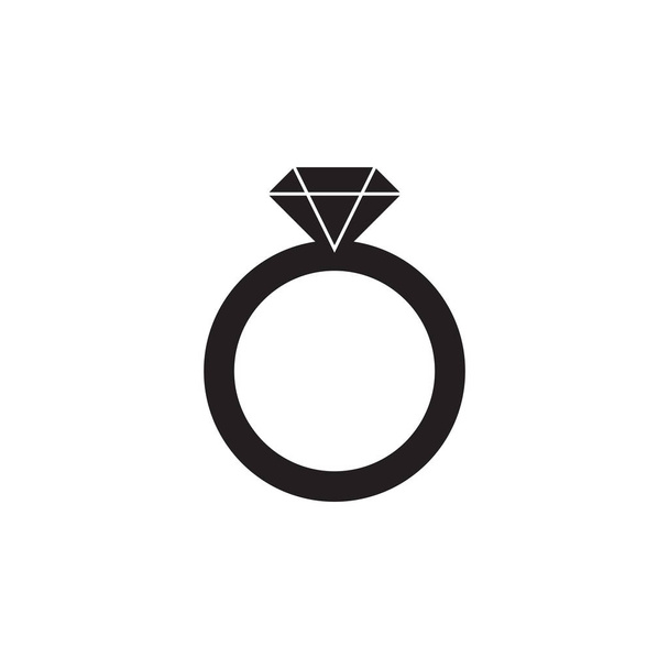 Ring vector icon. Filled flat sign for mobile concept and web de - Vector, Image