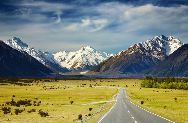 zuidelijke Alpen, Nieuw-Zeeland - Foto, afbeelding
