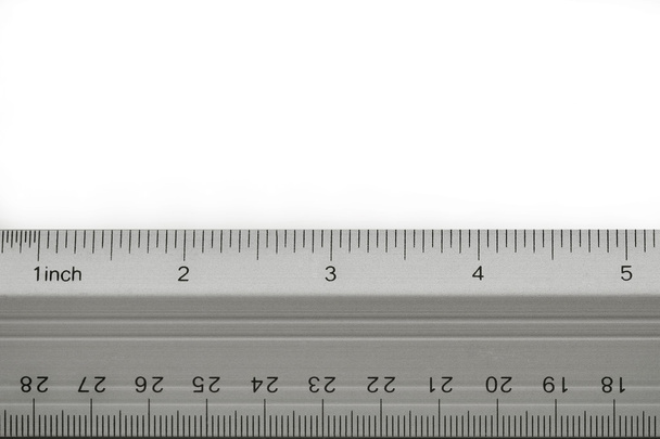 School ruler on white - Photo, Image