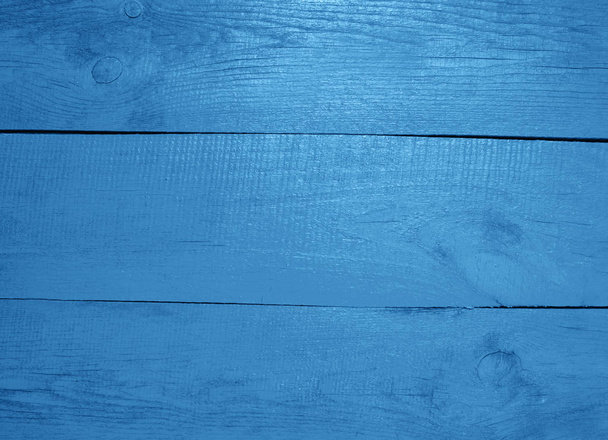 青い塗装木の背景 - 写真・画像