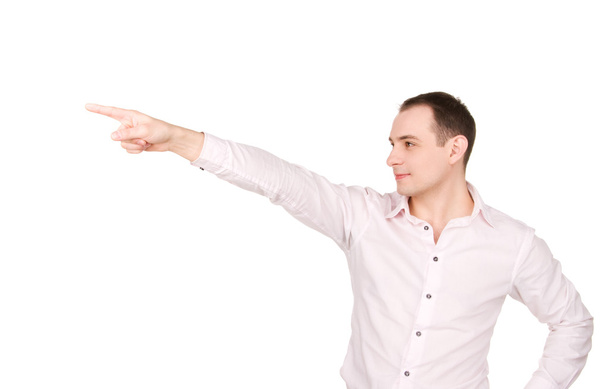 Businessman pointing his finger - Photo, Image