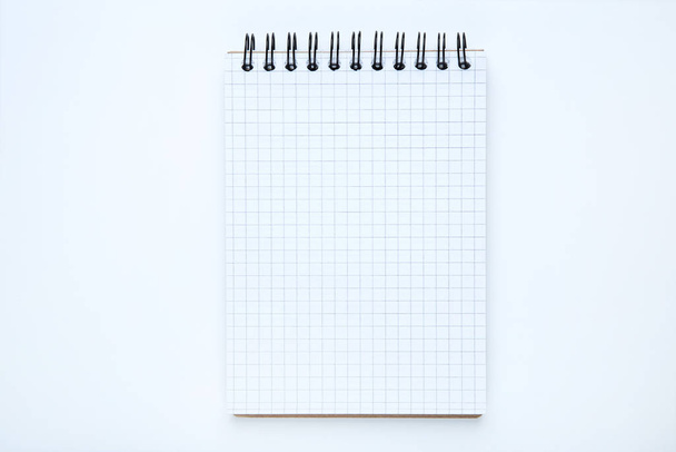 Blank notepad on white background - Foto, Imagen