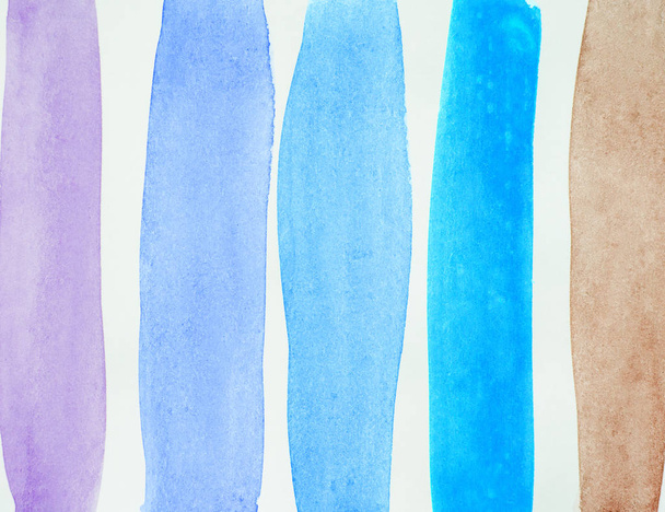Akvarell absztrakt háttér többszínű függőleges csíkok, kézi rajz - Fotó, kép