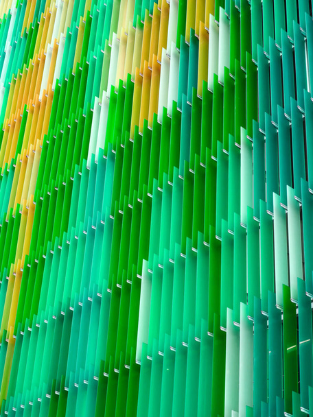 akrylové plastové fólie interiér vertikální, barva žlutá mech aqua - Fotografie, Obrázek