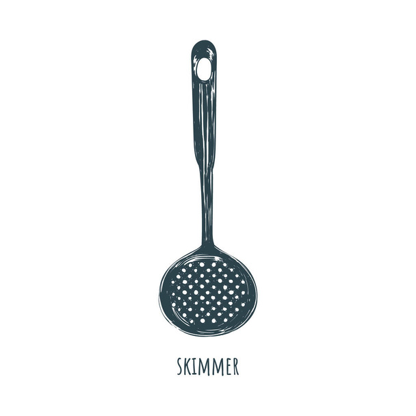 aparatos de cocina skimmer, herramienta de cocina
 - Vector, imagen