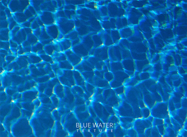 青い海の水の背景デザイン - ベクター画像