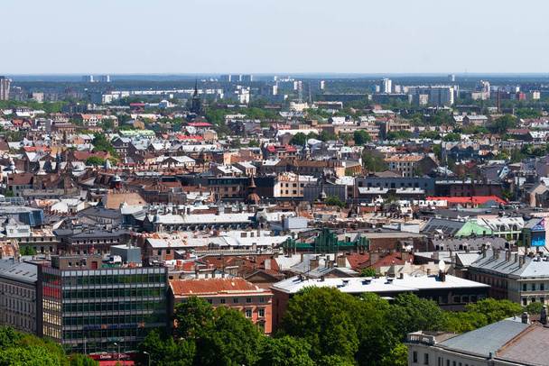 Aerial view of modern european city - Фото, зображення