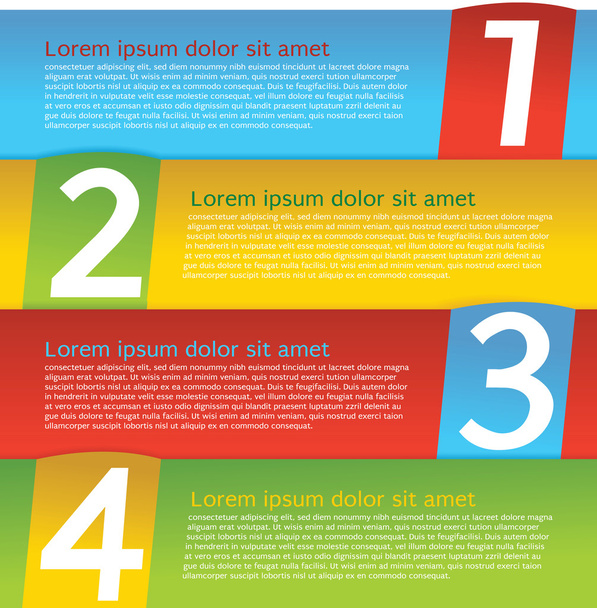 Colorful banner template vector. - Vector, Image