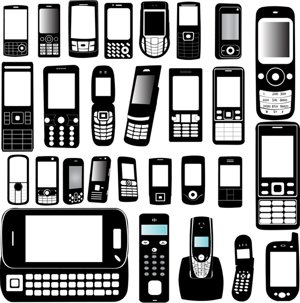 Мобильный телефон - Вектор,изображение