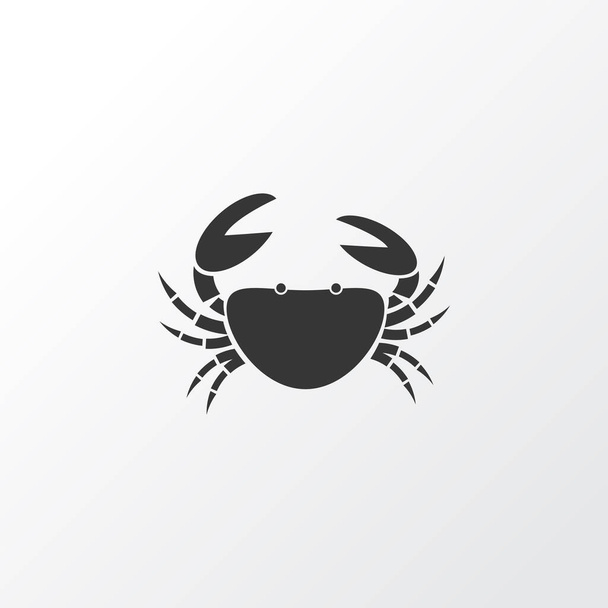 Crab icon symbol. Premium quality isolated cancer element in trendy style. - Vector, Image