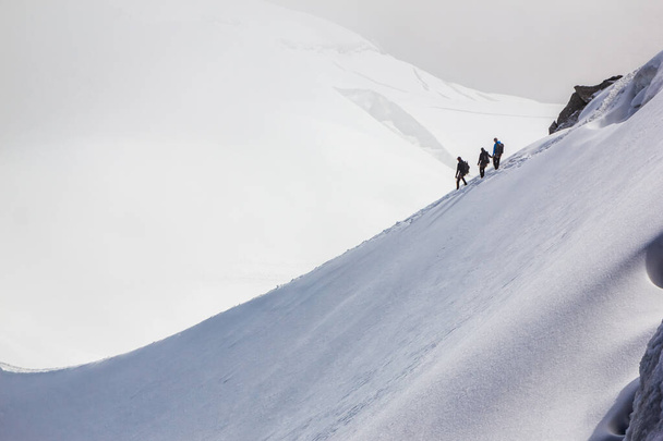 Stock photo of some climbers in Mont Blanc - Valokuva, kuva