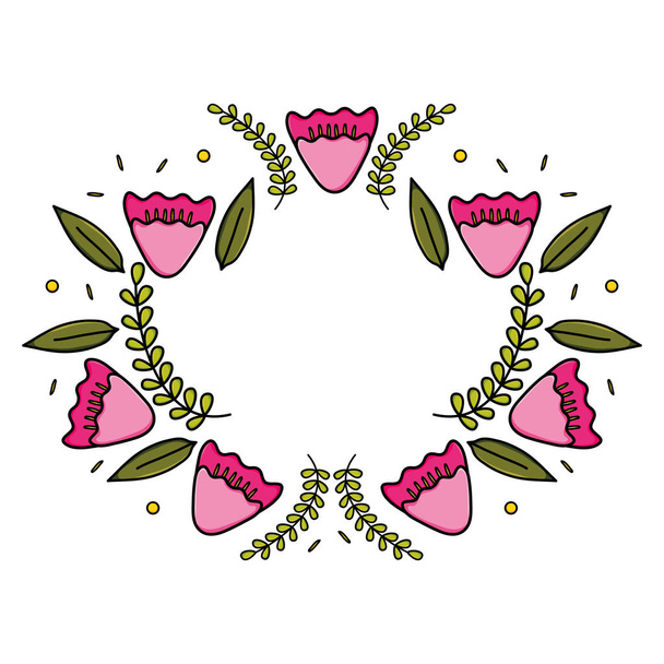 Декоративная рамка для цветников - Вектор,изображение