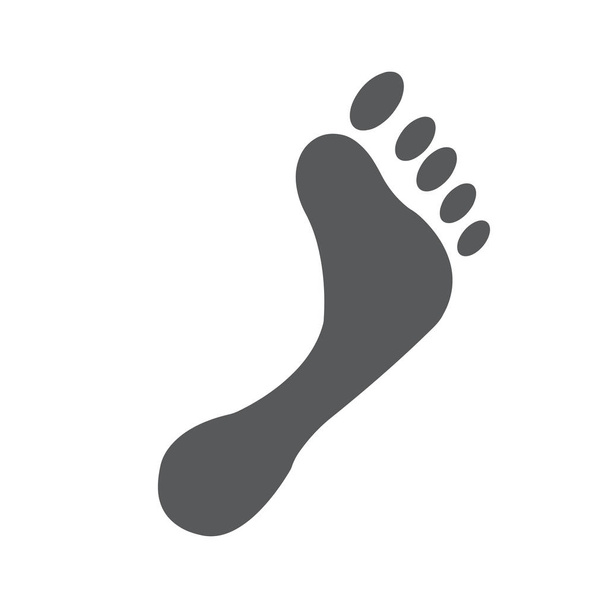 Stampa del piede umano isolato
 - Vettoriali, immagini