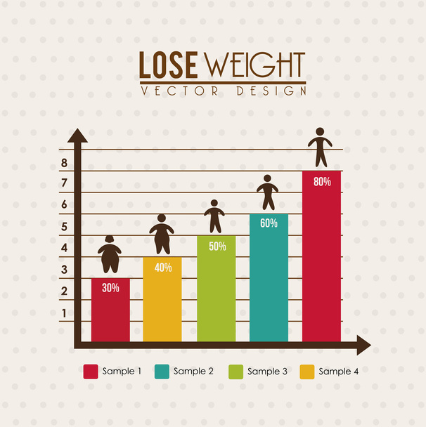 lose weight infographics - Vector, Image