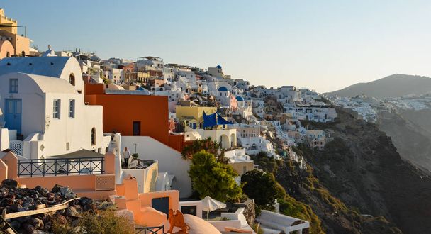 サントリーニ島、ギリシャの風景 - 写真・画像