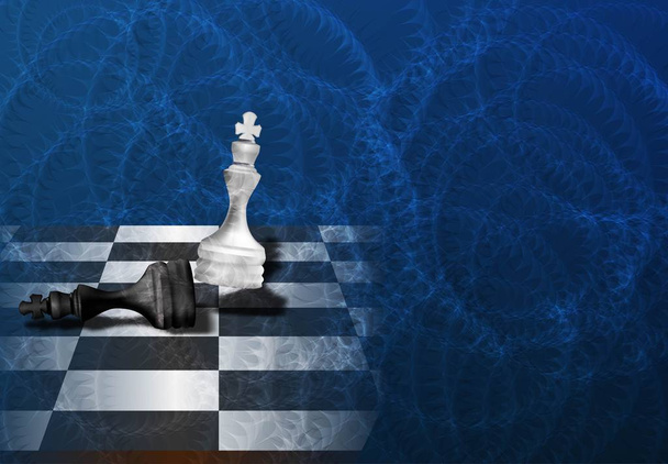 Šachy. Koncept obchodních rivalů. Vektorová ilustrace - Vektor, obrázek