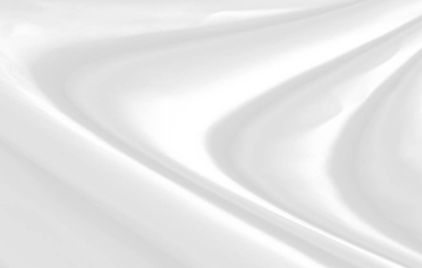 Valkoinen kangas tausta abstrakti pehmeitä aaltoja. - Valokuva, kuva
