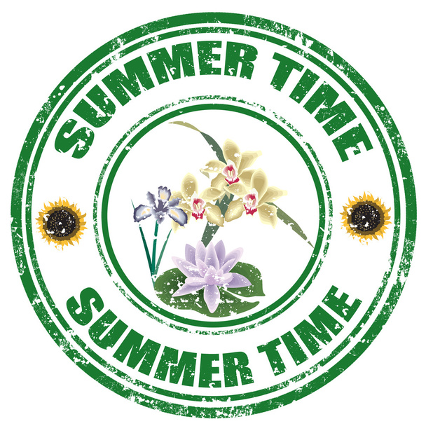 Sello horario de verano
 - Vector, imagen