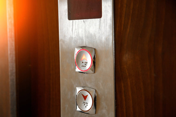 Tlačítka výtahu. selektivní zaměření, mělká hloubka pole - Fotografie, Obrázek