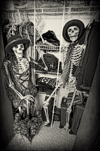 kast skeletten - Foto, afbeelding