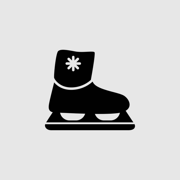 Skates vector icon. Filled flat sign for mobile concept and web  - Vector, Image