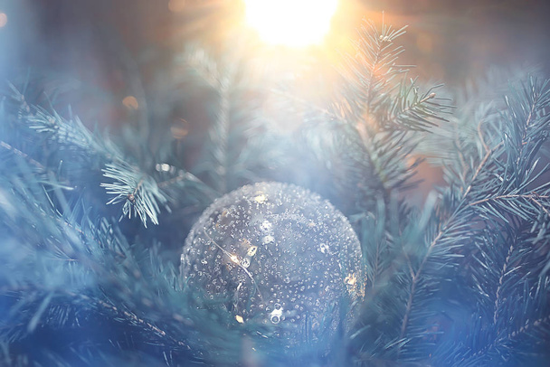 Christmas ball background New Year, Christmas decorations, greeting card beautiful congratulation photo - Valokuva, kuva
