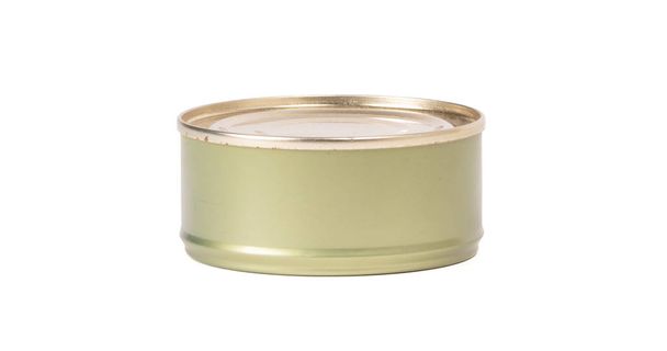 Closed tin can isolated - Photo, Image