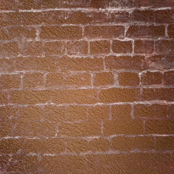 brown brick wall background texture vintage - Foto, Imagen