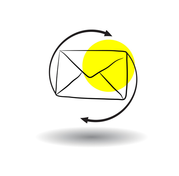 vektorové ikony e-mailu - Vektor, obrázek