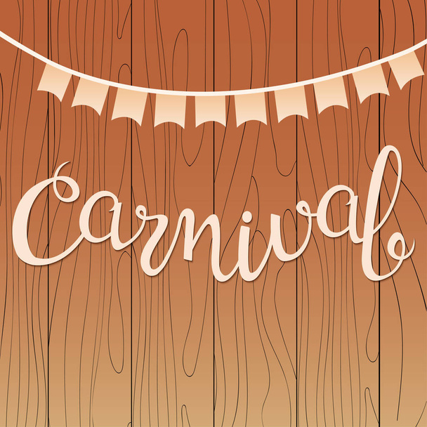 Letras de mão de carnaval para o seu design. Ilustração vetorial
 - Vetor, Imagem