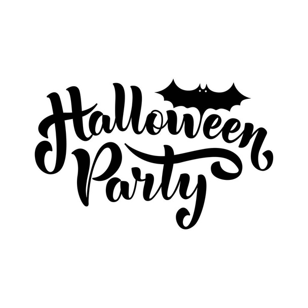 Happy Halloween Party Lettering for your design, Vector illustration on a Halloween theme - Vetor, Imagem