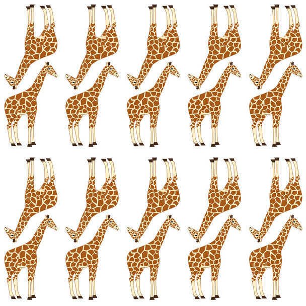 seamless giraffe pattern - ベクター画像