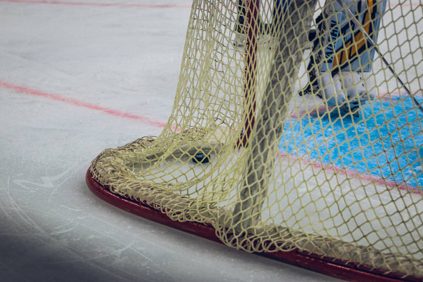 Eishockey-Meisterschaftsziel - Foto, Bild