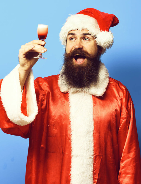 handsome bearded santa claus man - Valokuva, kuva