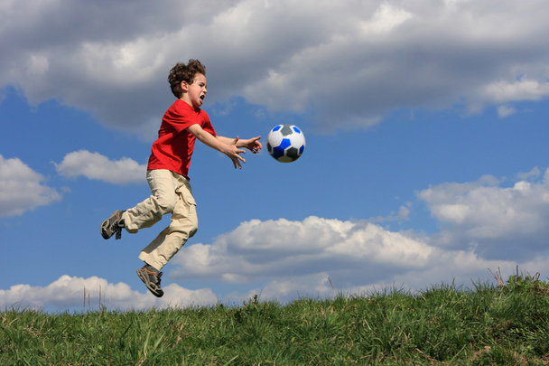 Boy with a ball - Photo, image