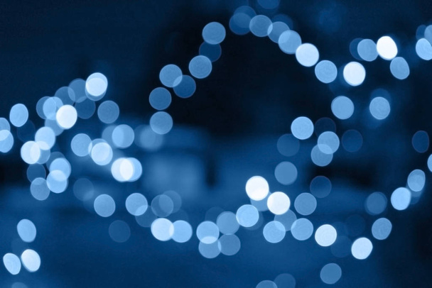 Bulanık bokeh efektli soyut Noel arkaplanı - Fotoğraf, Görsel