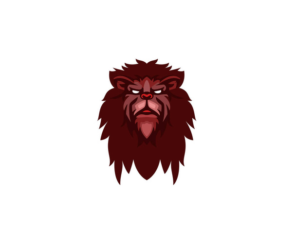Angry Creative Lion head logo - Vector, Image