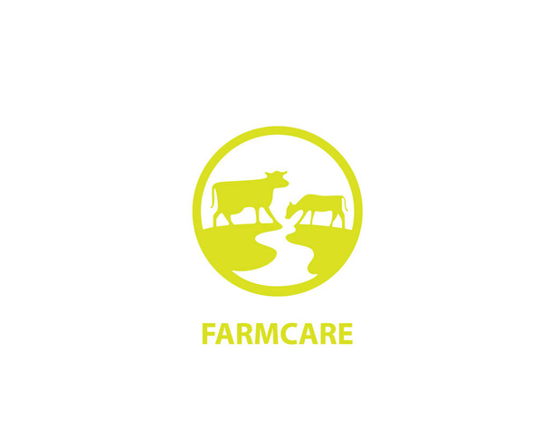 Logotipo de cuidados agrícolas sinal - Vetor, Imagem